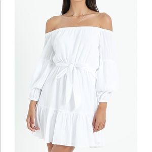NWT Showpo Getting It Right Off the Shoulder Dress